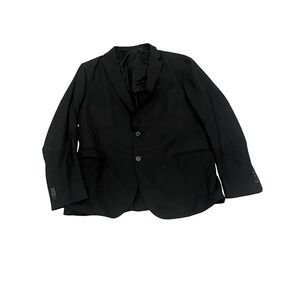 Men's Ermenegildo ZZegna Wool Black Blazer Drop 7 Deco 56R